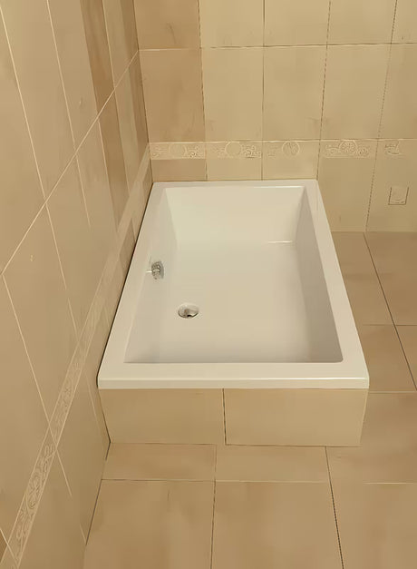 Bela pravokotna tuš kad Polysan Deep iz akrila Akripol 120x75 cm s prelivno odprtino.