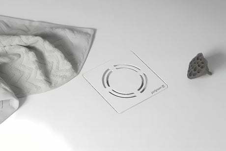 Polysan Flexia sifon za kad bel pro odtočna odprtina 90 mm s pokrovčkom iz nerjavečega jekla