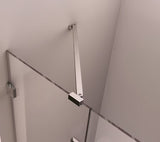 Polysan Fortis Edge bočna stena za tuš vrata 100 cm v sijajnem kromu s prozornim steklom