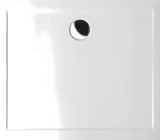 Bijela pravokotna tuš kad Polysan Karia od lijevanog mramora 80x70 cm