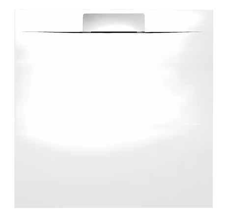 Bela kvadratna tuš kad Polysan Kazuko 90x90 cm iz litega marmorja z nizko višino 3 cm.