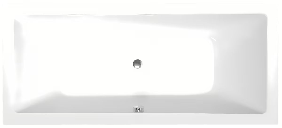 Polysan Krysta pravokotna akrilna kad 180x80 cm v beli barvi z univerzalno orientacijo