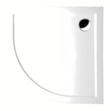 Polysan Sera polkrožna tuš kad 90x90 cm od lijevanog mramora u bijeloj boji