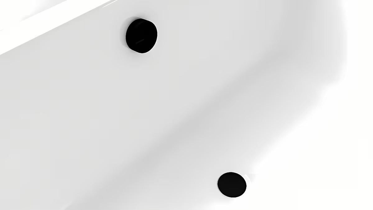 Crni sifon za kad avtomatik Polysan sa sajlom 800 mm i čepom 72 mm