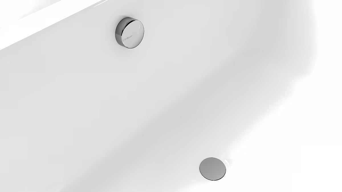 Kromirani sifon za kad avtomatik Polysan sa sajlom 600 mm i čepom 72 mm