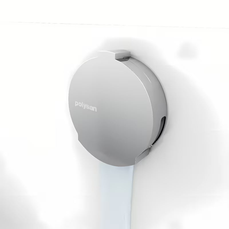 Kromirani sifon za kad avtomatik Polysan s preljevom, sajlom 800 mm i podesivim aeratorom