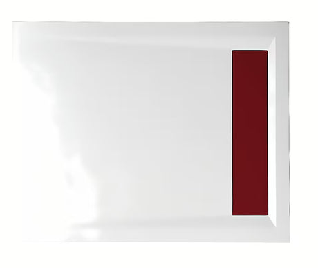 Bela pravokotna tuš kad Polysan Varesa 100x80 cm iz litega marmorja