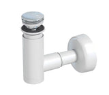 Sifon Prevex Chrome EasyClean z odtokom click-clack pro umivalnik, enostavno čiščenje od zgoraj.