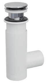 Sifon Prevex Chrome EasyClean z odtokom click-clack pro umivalnik, enostavno čiščenje od zgoraj.