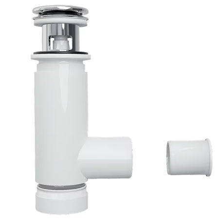 Sifon Prevex Chrome EasyClean z odtokom click-clack pro umivalnik, enostavno čiščenje od zgoraj.