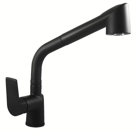 Rav Slezak Colorado enoročna armatura za pomivalno korito z izvlečno prho v črni mat izvedbi