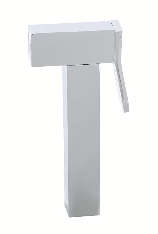 Krom bidetna prška Rav Slezak z zapornim ventilom v oglati zasnovi