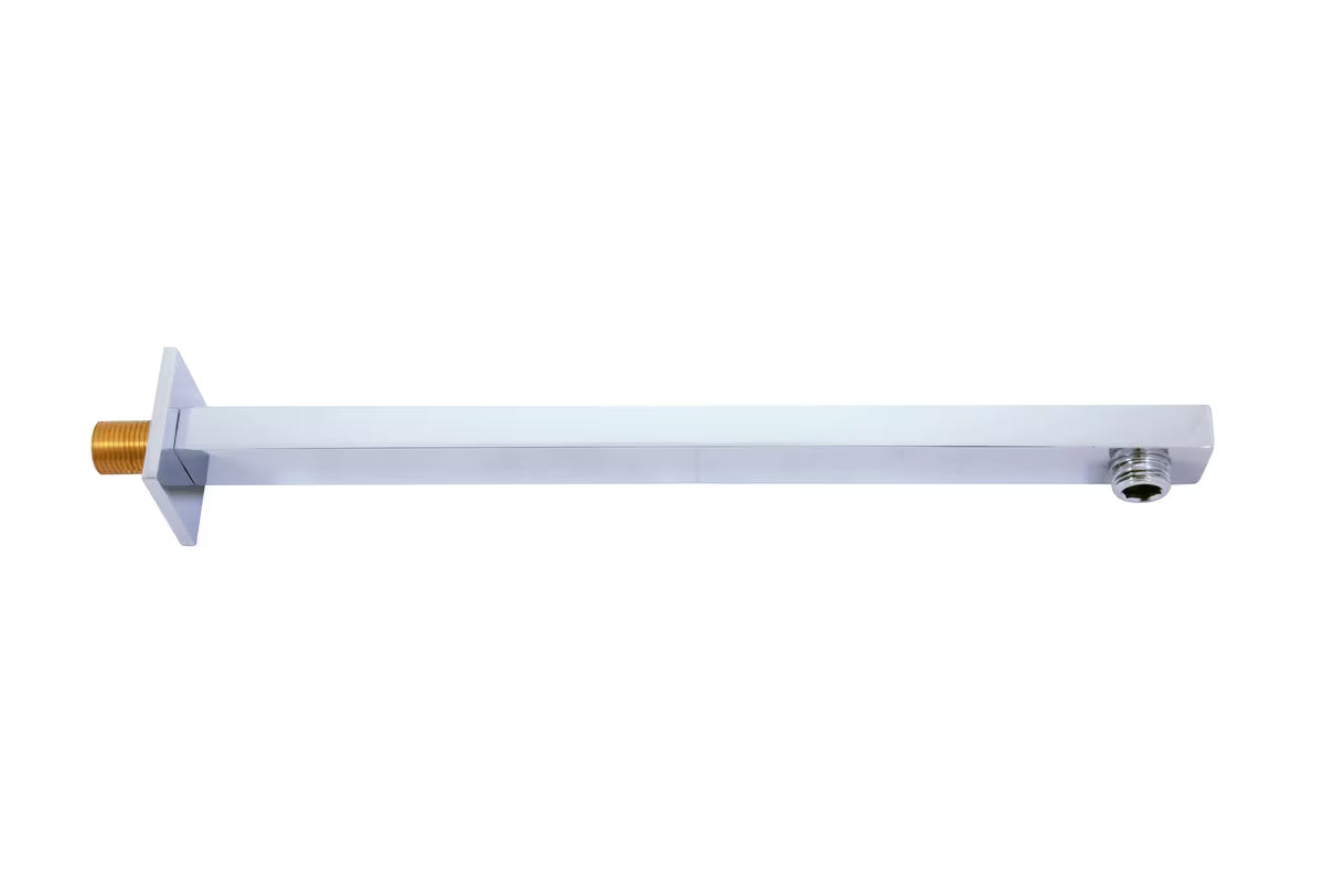 Krom držalo za nadglavno prho Rav Slezak pro za stensko montažo, dolžina 38 cm.