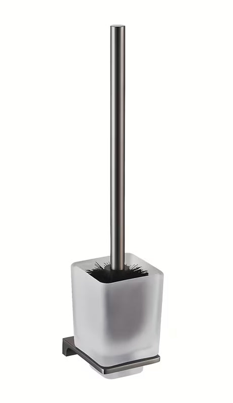 WC ščetka Rav Slezak Nil v izvedbi metal grey s peskanim steklom