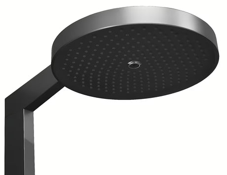Tušni sistem Rav Slezak metal grey z nadglavno prho ⌀ 300 mm in 3-položajno ročno prho