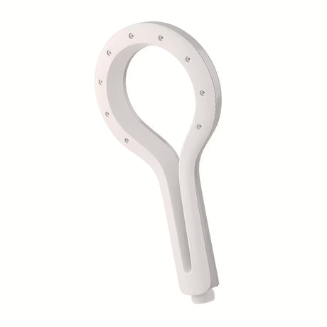 Ročna prha Rav Slezak v krom/beli izvedbi z enim načinom pršenja, premer 12 cm.