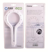 Ročna prha Rav Slezak v krom/beli izvedbi z enim načinom pršenja, premer 12 cm.