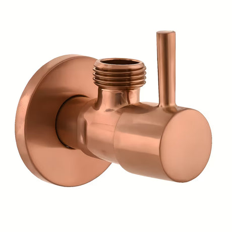 Kotni ventil Rav Slezak v izvedbi rose gold brushed s keramično glavo