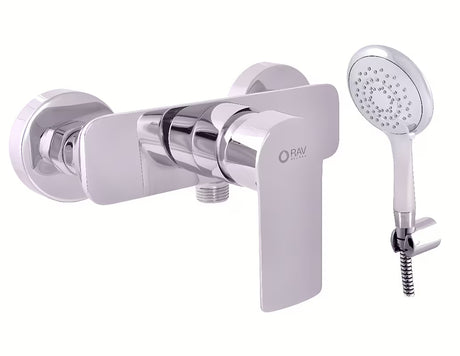 Enoročna stenska armatura za tuš Rav Slezak Vltava s tuš setom u sjajnom kromu