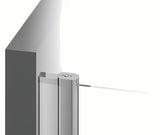 Ravak Chrome tuš vrata 80 cm v sijajnem kromu s prozornim varnostnim steklom