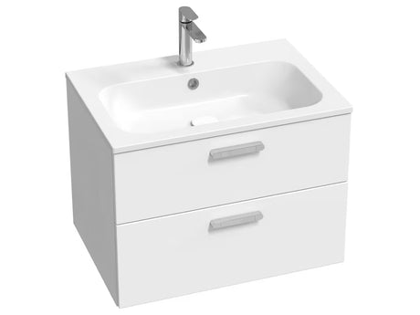 Ravak Chrome II omarica pod umivalnikom 70 x 49 x 50 cm v beli sijajni barvi z dvema predaloma