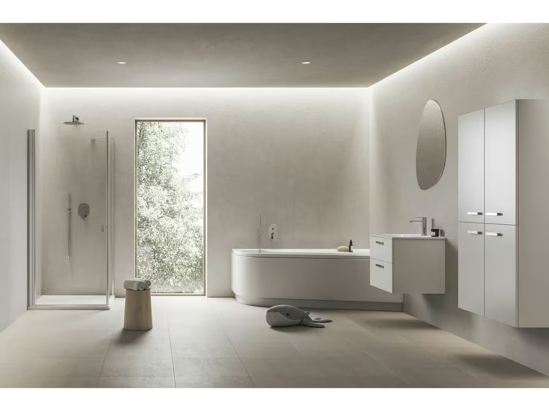 Ravak Chrome II omarica pod umivalnikom 70 x 49 x 50 cm v beli sijajni barvi z dvema predaloma