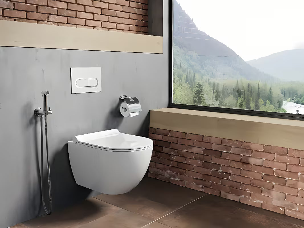 Upravljačka tipka za ispiranje tipka Ravak Chrome u izvedbi satin mat krom pro viseča WC školjka