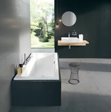 Kada stoječa slavina Ravak Chrome u kromu sa slap izljevom i setom za tuširanje