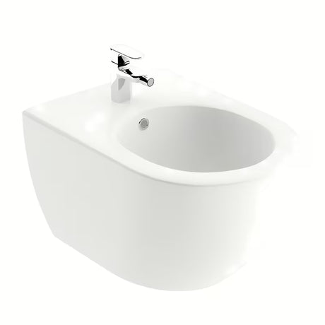 Beli viseči bide Ravak Chrome iz keramike s skrito montažo EasyFix