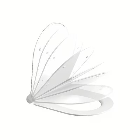 Bel ekstra tanek WC deska Ravak Chrome Uni Chrome Slim z mehanizmom počasnega zapiranja mehko Zapiranje Soft Close