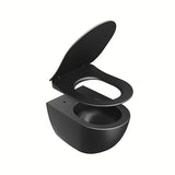 Črna WC deska Ravak Uni Chrome Flat iz duroplasta s mehko Zapiranje Soft Close in EasyLock
