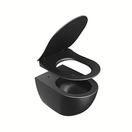 Črna WC deska Ravak Uni Chrome Flat iz duroplasta s mehko Zapiranje Soft Close in EasyLock