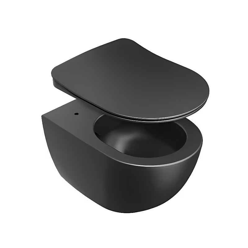 Črna WC deska Ravak Uni Chrome Flat iz duroplasta s mehko Zapiranje Soft Close in EasyLock