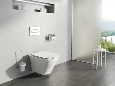 Bel viseča WC školjka Ravak Classic z brezrobno tehnologijo RimOff in skritim pritrjevanjem