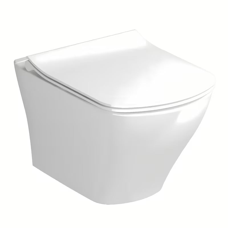 Bijeli viseča WC školjka Ravak Classic s bezrubnom tehnologijom RimOff i skrivenim pričvršćenjem