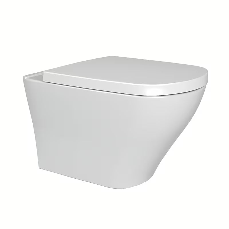 Bijeli viseča WC školjka Ravak Classic s bezrubnom tehnologijom RimOff i skrivenim pričvršćenjem