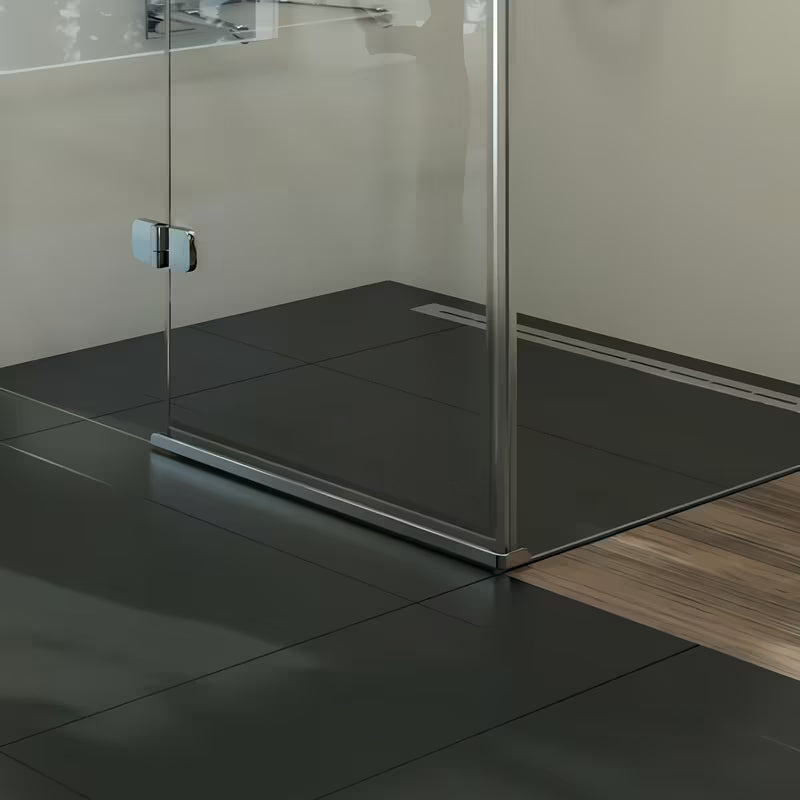 Krožna aluminijasta odkapna letev Ravak pro tuš vrata z desnim odpiranjem