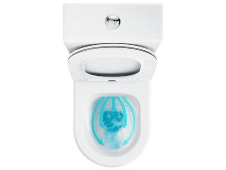 Bijeli samostoječi  WC monoblok Ravak Elegant RimOff s wc desko mehko Zapiranje Soft Close i dvokoličinskim ispiranjem 3/6 l.