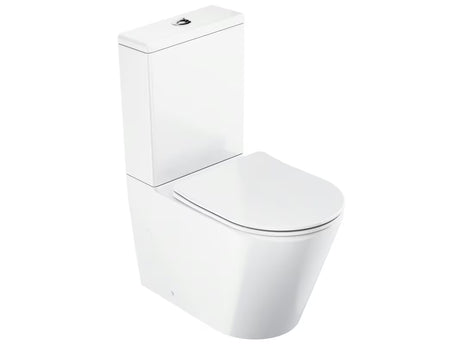 Bela samostoječi  WC monoblok Ravak Elegant RimOff s wc desko mehko Zapiranje Soft Close in dvojnim splakovanjem 3/6 l.
