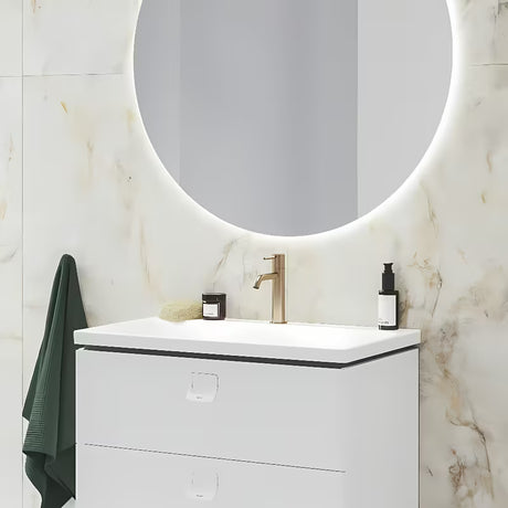 Stoječa armatura za umivalnik Ravak Espirit v izvedbi Rose Gold Brushed s skritim perlatorjem