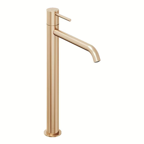 Visoka stoječa armatura za umivalnik Ravak Espirit v izvedbi Rose Gold Brushed brez odtoka