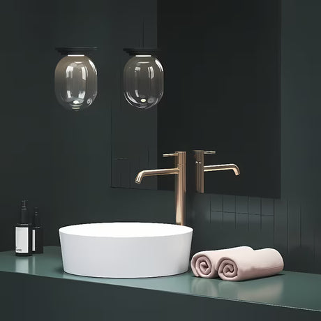 Visoka stoječa armatura za umivalnik Ravak Espirit v izvedbi Rose Gold Brushed brez odtoka