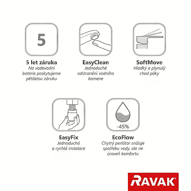 Visoka stoječa armatura za umivalnik Ravak Espirit v izvedbi Rose Gold Brushed brez odtoka