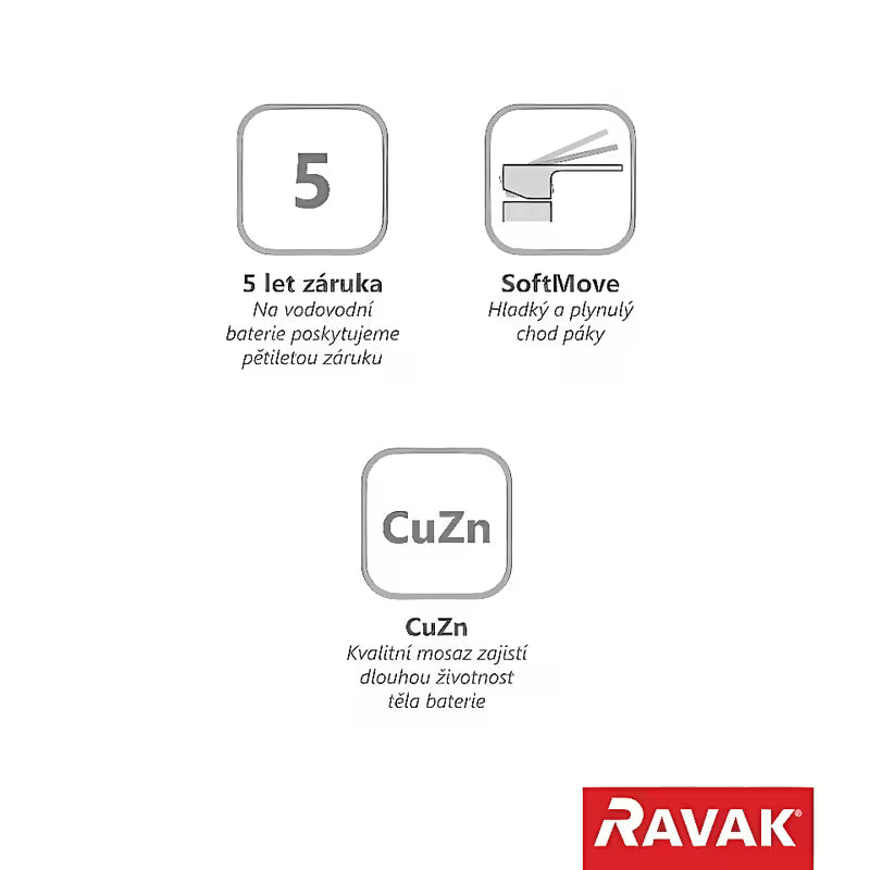 Kromirana stoječa armatura za bide Ravak Flat z dvižno palico in odtočnim kompletom
