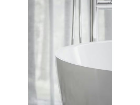 Samostoječi  akrilna kada Ravak Freedom O Tec 170 x 77 cm u bijeloj boji s kromiranim pokrovom odvoda.