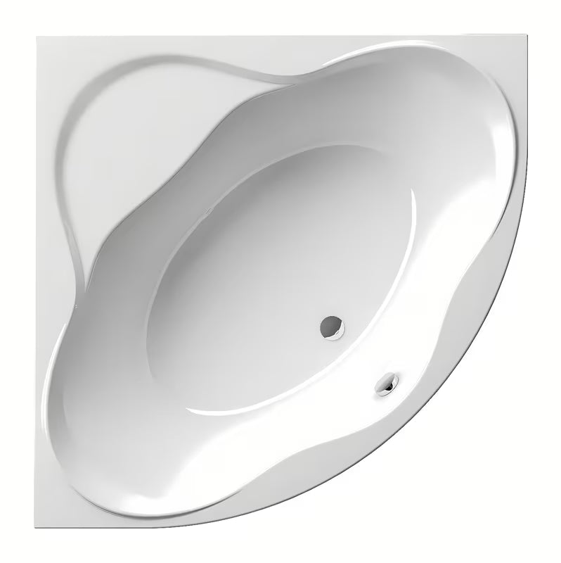 Kotna kad Ravak Newday 150x150 cm od lijevanog akrila s integriranim sjedalom