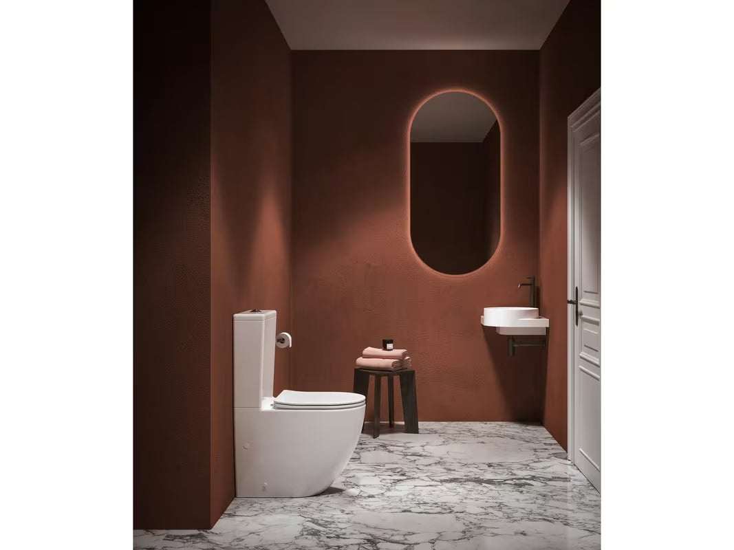 Bela samostoječi  WC monoblok Ravak Optima RimOff s wc desko mehko Zapiranje Soft Close