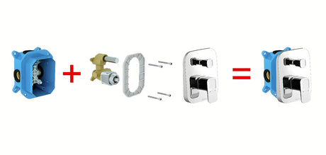 Ravak R-Box univerzalni podometno telo pro za stensko montažo armature