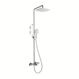 Ravak Termo 300 tušni sistem s termostatsko armaturo in nadglavno prho 25 cm v dizajnu Chrome