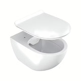 Bela viseča WC školjka Ravak Vita RimOff brez klasičnega splakovalnega roba s skritim pritrjevanjem EasyFix.